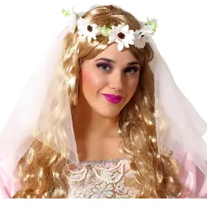 Comparateur de prix : RueDeLaFete Serre-Tête fleurs avec voile