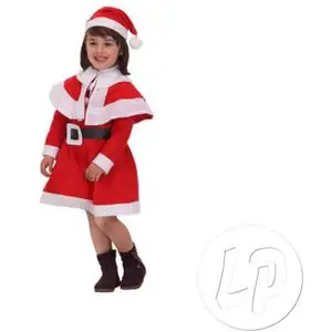 Déguisement de Noël pour fille en feutrine ATOSA - Taille 5-6 ans - Rouge