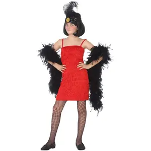 ATOSA déguisement charleston rouge enfant fille 10 a 12 años pas cher