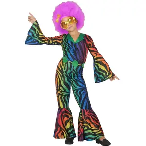 Comparateur de prix : Déguisement Fille Disco Multicouleur