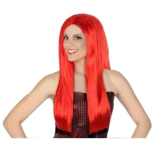 Atosa perruque lise 60 cm rouge 39776