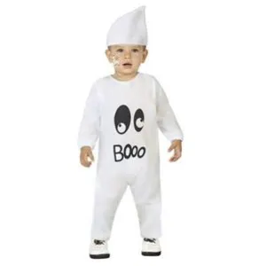 BigBuy Déguisement pour Bébés Fantôme Blanc (2 Pcs) (Taille 6-12 Mois)