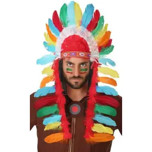 Comparateur de prix : ATOSA coiffe indien avec plus multicolore