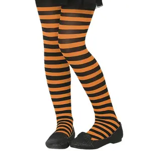 Comparateur de prix : ATOSA Collants Rayés Orange - Halloween - Fille Multicolor