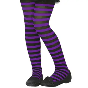 Comparateur de prix : Collants Rayés Violets - ATOSA - Halloween - Mixte - Intérieur - Adulte