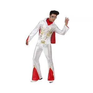 Comparateur de prix : Atosa Déguisement rock star - AC-DÉCO - Adulte - Blanc - Polyester - M/L