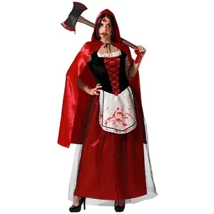 Atosa Déguisement De Femme Du Petit Chaperon Rouge Sanglant pas cher