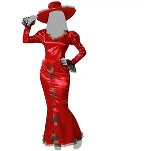 Atosa Déguisement De Femme Squelette Mexicaine pas cher