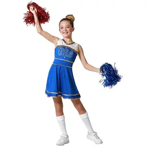 Comparateur de prix : Costume de pom-pom girl - ATOSA - Bleu - 5 à 6 ans - Détails dorés - Confortable
