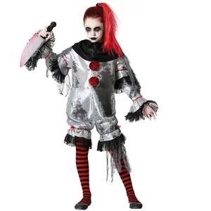 BIGBUY Déguisement Pour Enfants Gris Clown - 5-6 Ans pas cher