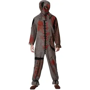 Comparateur de prix : RueDeLaFete Déguisement Homme Poupée Vaudou - ATOSA - Costume Halloween - Gris - Imitation lin et tartan