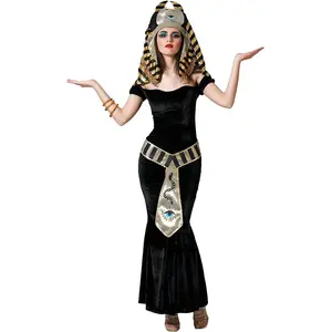 Comparateur de prix : Atosa Déguisement Egyptienne - Noir - Femme