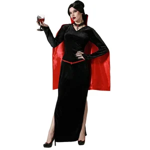 ATOSA déguisement de vampire avec cape noire femme adulte M pas cher