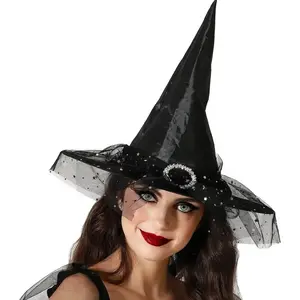 Comparateur de prix : RueDeLaFete Chapeau de sorcière noir- femme