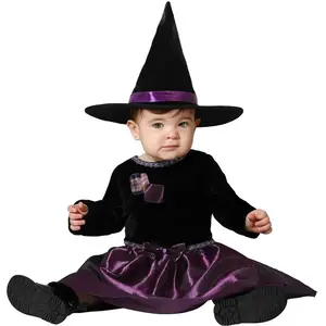 BIGBUY Déguisement Pour Bébés Violet Sorcière Bébé - 12-24 Mois pas cher