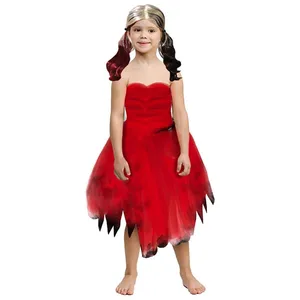 Atosa déguisement arlequin robe rouge enfant fille 3 a 4 años pas cher
