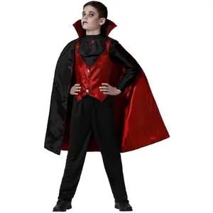 Atosa Déguisement Zaros Vampire - ANGEL TOMAS, SA - Enfant 7 ans - Noir pas cher