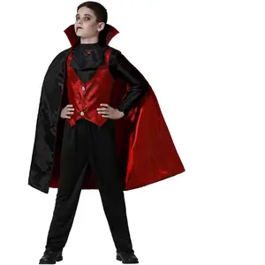 Atosa Déguisement Zaros Vampire - ANGEL TOMAS SA - Enfant 7 ans - Noir pas cher