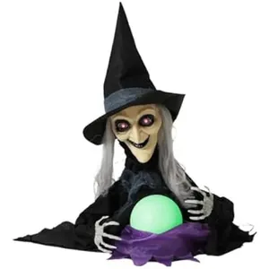 Comparateur de prix : BigBuy Home Décoration Halloween Sorcière 75 x 23 x 50 cm