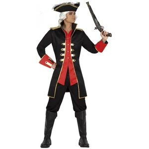 Atosa Deguisement De Capitaine Pirate Lord Anglais - Noir / rouge - T-3 pas cher