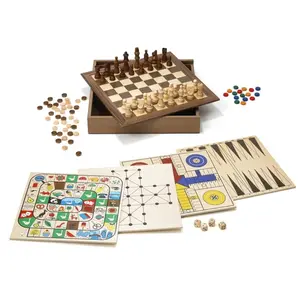 Comparateur de prix : Nature et Découvertes Abba Games Jeu De Société 5 En 1 : Océan/parking/Échecs/dam Et Backgammon