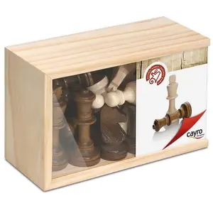 Comparateur de prix : Non communiqué WOODEN CHESS ACC. BIG WITH GLASS COVER BIG