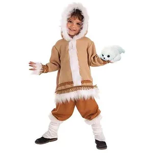LLOPIS Déguisement Eskimo - Diamond - Enfant - Marron - Peluche - Veste, pantalonVendu parkidinn
