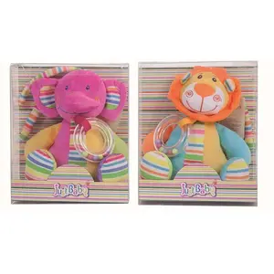 Merkloos / Sans marque Creaciones Llopis Éléphant Et Lion Hochet 25 CmVendu parrue-du-commerce