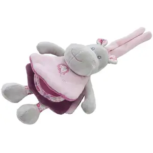 BigBuy Fun Jouet Peluche Hippopotame Livret pas cher