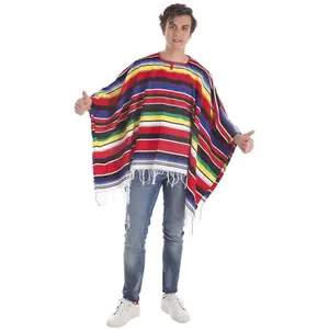 Creaciones Llopis Costume Poncho Mexicain Monterrey pas cher