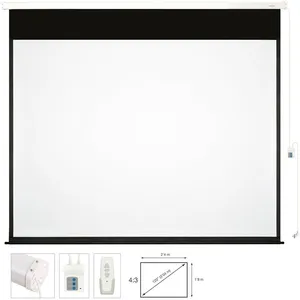 Comparateur de prix : Fonestar - cran de projection électrique 120 pouces format 4:3, tissu blanc mat, idéal pour mur ou plafond