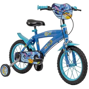 TOIMSA 85-14500_8422084145002 Vélo Stitch 14" (4/6 Ans) Unisexe-Jeunesse