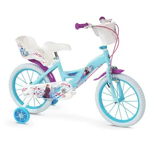 Comparateur de prix : TOIMSA Vélo 16 pouces La Reine des Neiges - GUIZMAX - Stabilisateur - Violet