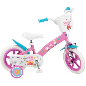 Comparateur de prix : TOIMSA Velo Peppa Pig 12 pouces 3/5 ans Stabilisateur ROSE - guizmax