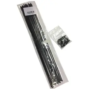 Vision Spokes And Nipples Kit 5 Units Clair 268-271 mm pas cher