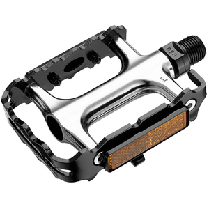 Pédales VTT - V.P - 196 - Noir - Aluminium - Catadioptre inclus