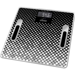 Comparateur de prix : Balance Numérique de Salle de Bain UFESA BE1855 Negro (30 X 30 cm) TU