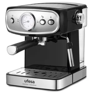 Comparateur de prix : Cafetière expresso Ufesa Brescia CE7244 20 barres noir/acier inoxydable