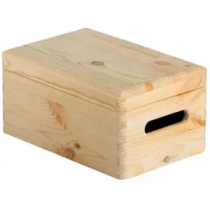 Comparateur de prix : ASTIGARRAGA Caisse avec couvercle - 30 x 20 x 14 cm - Pin massif