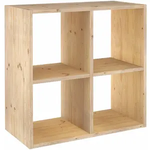 Comparateur de prix : ASTIGARRAGA KIT LINE Cube de rangement 4 cases pin masif - 70.8 x 70.8 x 33 cm - bois brut