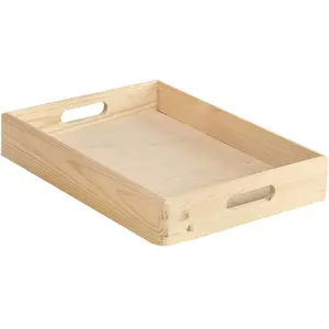 Astigarraga Caisse en bois de rangement 40 x 30 x 7 cm