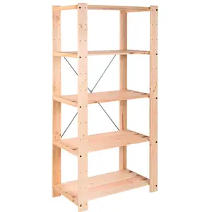 Système d'étagères Evolution 5 175x76,7x43cm pin massif astigarraga.Vendu parcarrefour