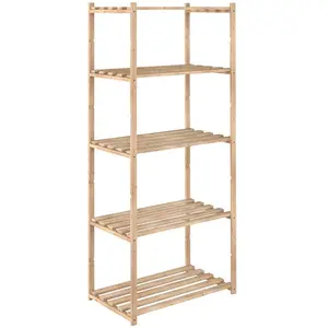 Shelves Astigarraga Natura 171 x 65 x 40 cm Natural Wood Brown Pinewood