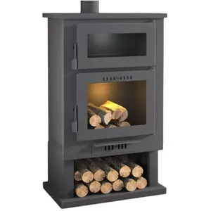 Poêle à bois avec four - firematic Nevada 11.2 kW pas cher