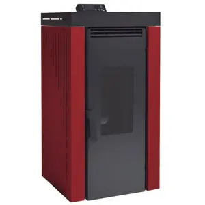 Fm Calefaccion - fm Poêle à granulés BP-200 12kW Rouge pas cher