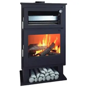 FM CALEFACCION Fm Biomasa - Poêle à bois avec four - firematic Nebraska 9.5 kW pas cher