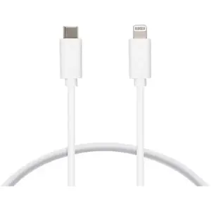 Câble USB-C vers Lightning KSIX MFI (1 m) Blanc