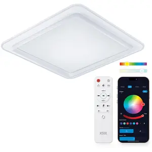 Ksix Plafonnier Led Celeste Rgbic Cct 35w 49 Cm Tuya App pas cher