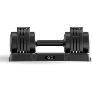 Haltère réglable Ksix 25 kg noir pas cher
