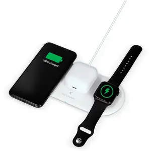 Ksix Chargeur Sans Fil Qi 3 En 1 15w pas cher